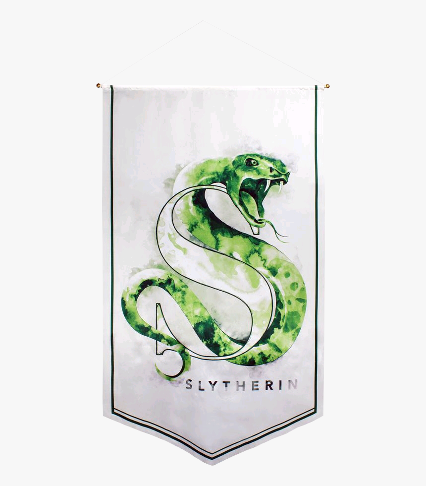 Slytherin Watercolour Satin Banner - Harry Potter Stickers Slytherin, HD Png Download, Free Download