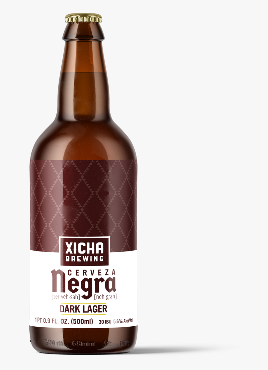 Cervezanegra 500ml Cropped - Beer Bottle, HD Png Download, Free Download