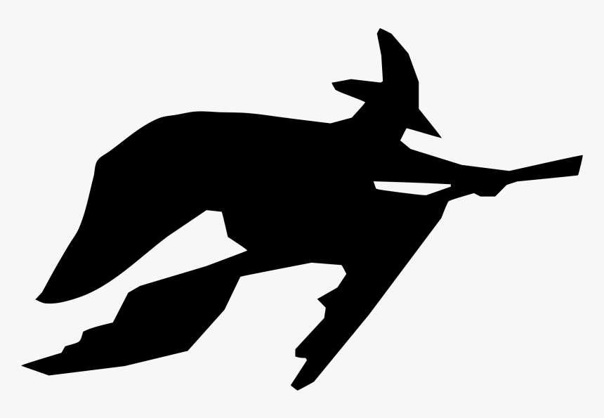 Silhouette Clip Art - Cartoon Witch Silhouette, HD Png Download, Free Download
