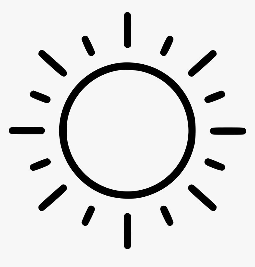 Sun Black And White Png - Sun And Moon Png, Transparent Png, Free Download