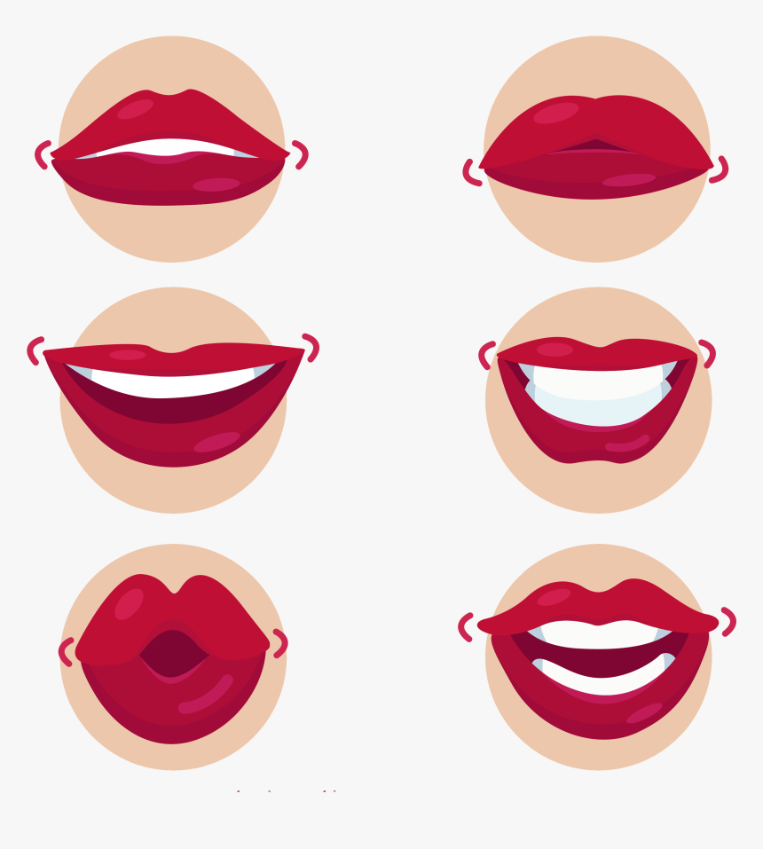 Mouth Kiss Cartoon Lips Transprent Png Free - Mouth Kiss Png Cartoon, Trans...