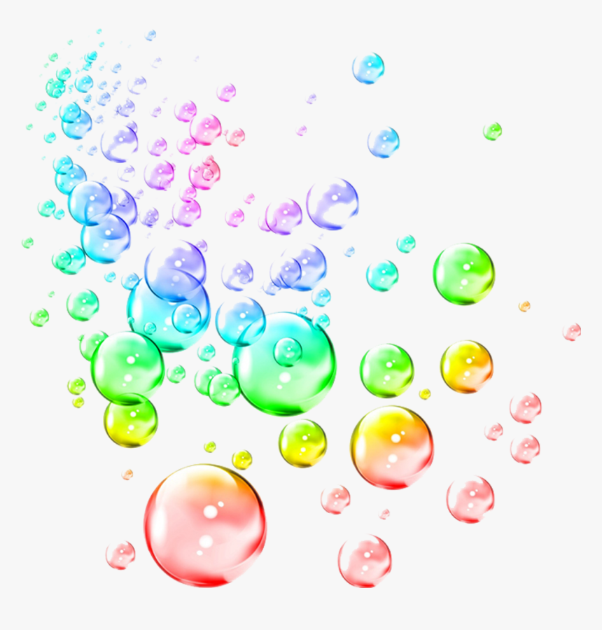 Soap Bubble Drawing Rainbow Clip Art - Colourful Bubbles Clip Art, HD Png Download, Free Download