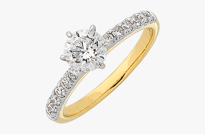 Yellow Gold Engagement Rings Australia, HD Png Download, Free Download