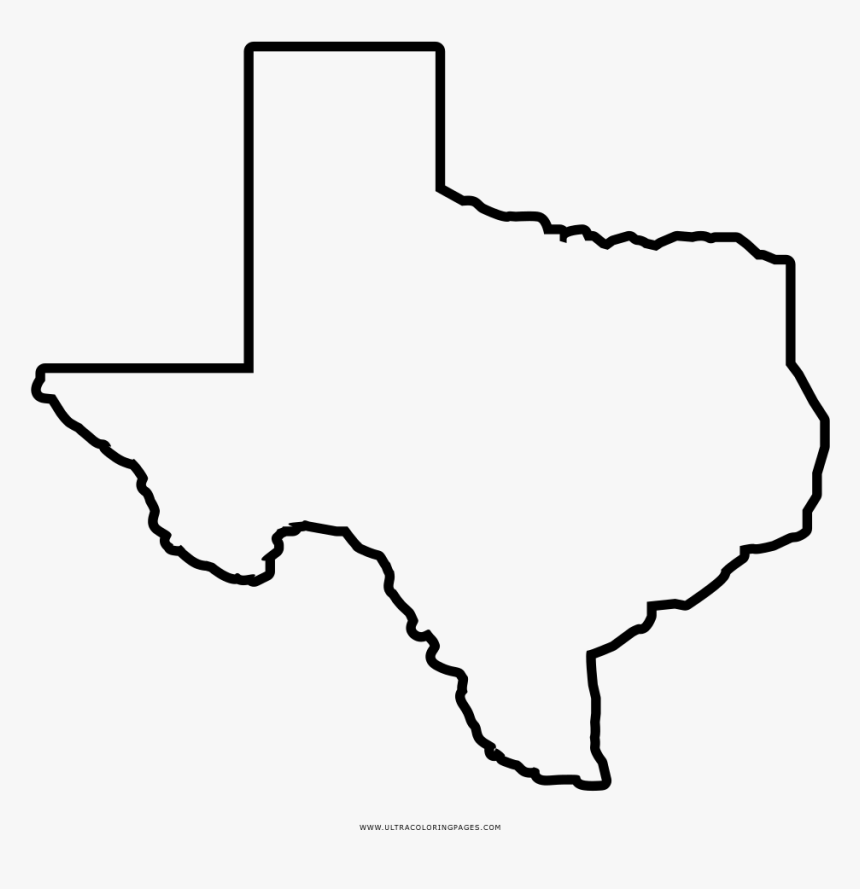 Texas Map Outline Png - Outline Of Texas Transparent, Png Download, Free Download