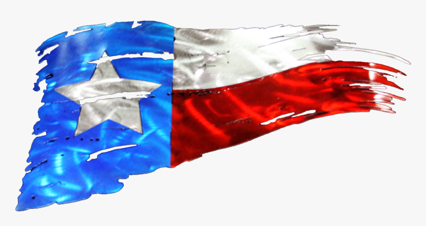 Texas Flag Png - Tattered Texas Flag Decal, Transparent Png, Free Download