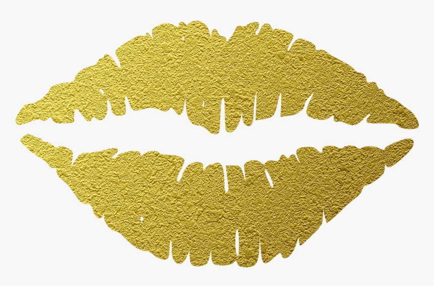 Lip Kiss Clip Art Gold Transprent Png - Lips Clip Art, Transparent Png, Free Download