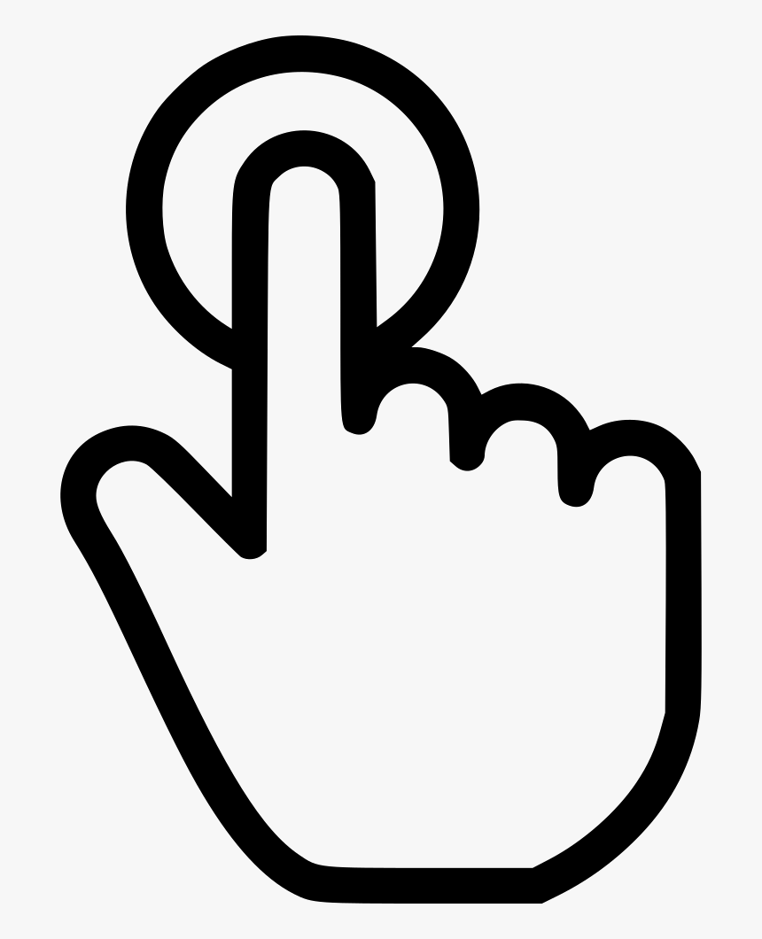 Hand Touch - Hand Touch Icon Png, Transparent Png, Free Download