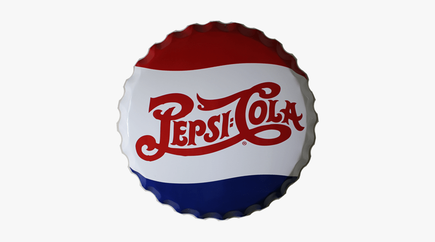 Large Pepsi Cap Sign - Pepsi Cola Logo Retro, HD Png Download, Free Download