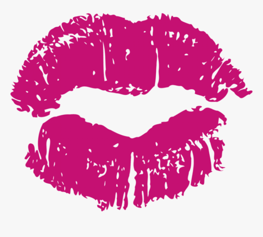 Transparent Lip Kiss Png - Pink Kiss Clipart, Png Download, Free Download