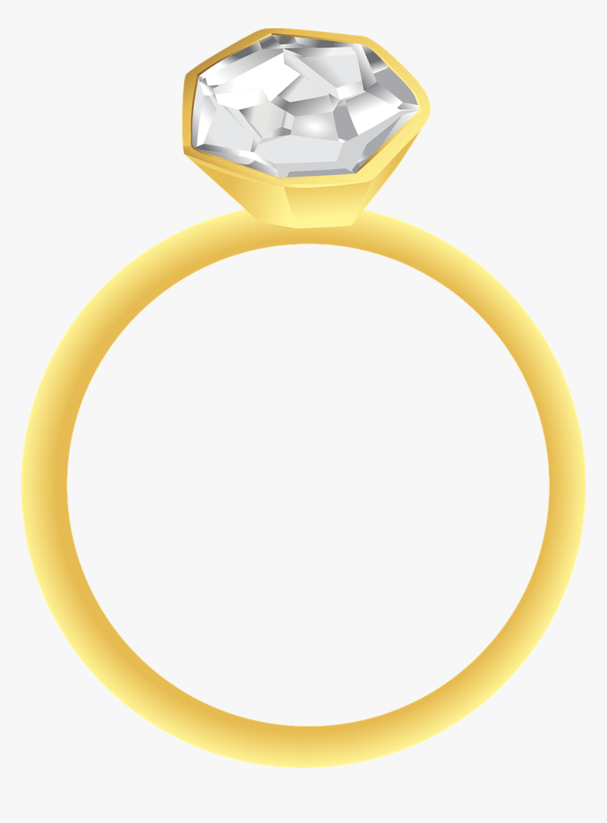 Diamond Ring Gold Free Picture - Engagement Ring, HD Png Download, Free Download