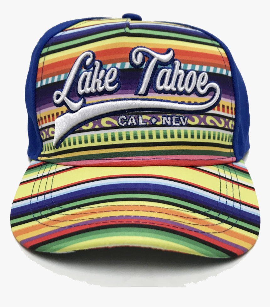 Souvenir Ball Cap Bright Peruvian Blanket Stripe Lake - Label, HD Png Download, Free Download