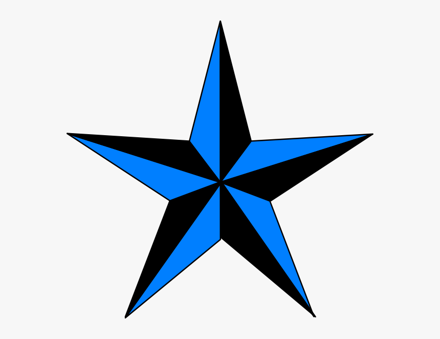 Blue & Black Texas Star Svg Clip Arts, HD Png Download, Free Download