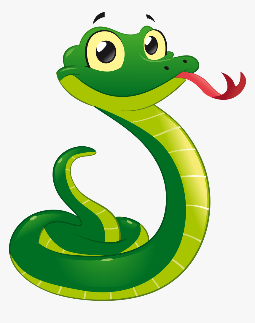Transparent Add Clipart - Clipart Green Snake Cartoon Png, Png Download -  kindpng