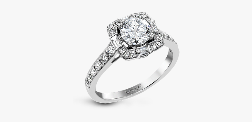 18k White Gold Engagement Ring Diamonds Direct St - Pre-engagement Ring, HD Png Download, Free Download
