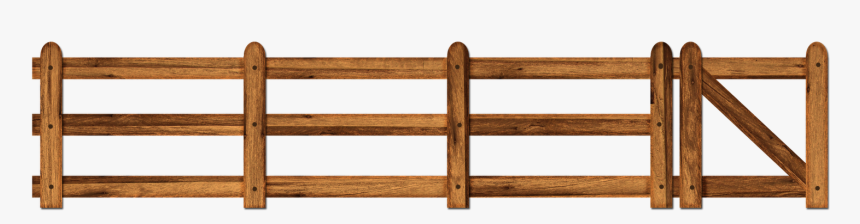 Farm Fence Png - Split Rail Fence Png, Transparent Png, Free Download