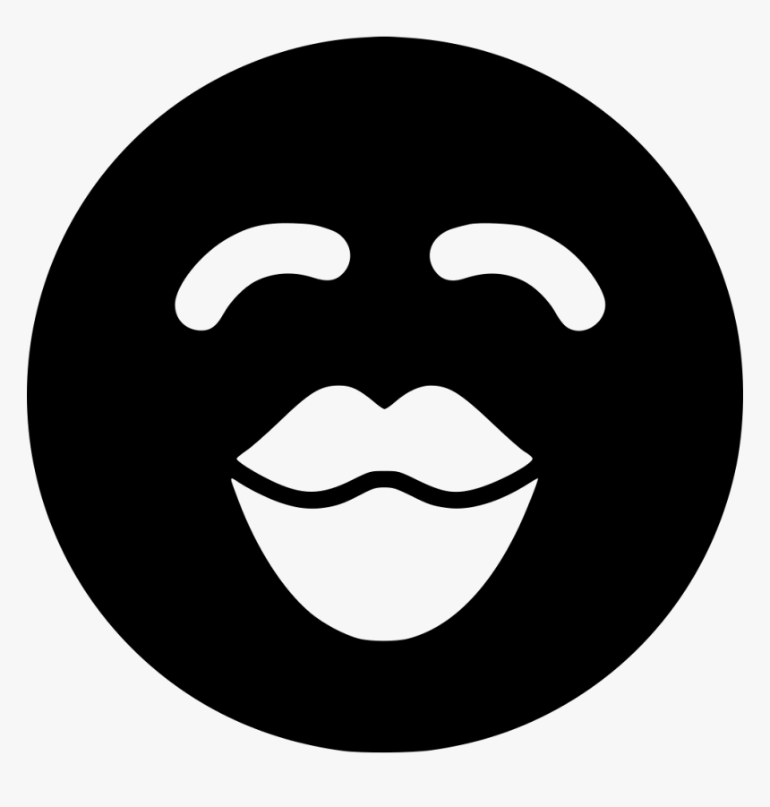 Lips Kiss - Circle Black Twitter Logo Png, Transparent Png, Free Download