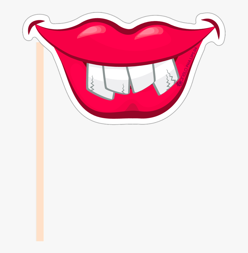 Lip Clipart Drawn - Sexy Lips Photo Booth Props, HD Png Download, Free Download