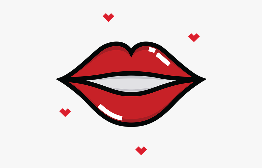 Lips, Kiss, Red, Valentine - Beso Rojo, HD Png Download, Free Download
