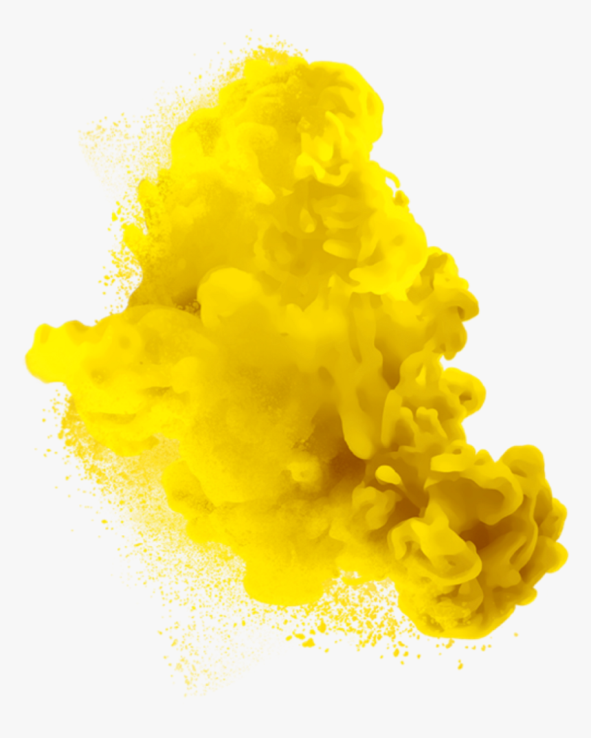 Smoke Png - Yellow Colour Splash Png, Transparent Png, Free Download