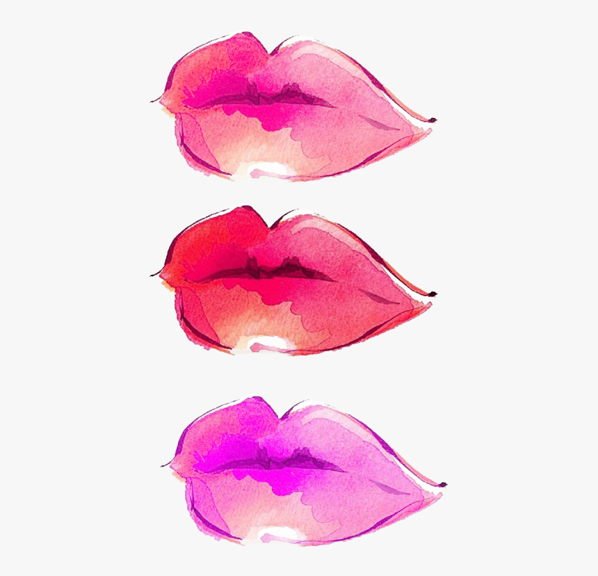 Water Color Lips Png - Transparent Watercolor Lips, Png Download, Free Download
