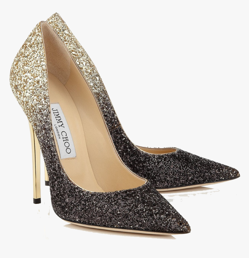 black and gold jimmy choo shoes