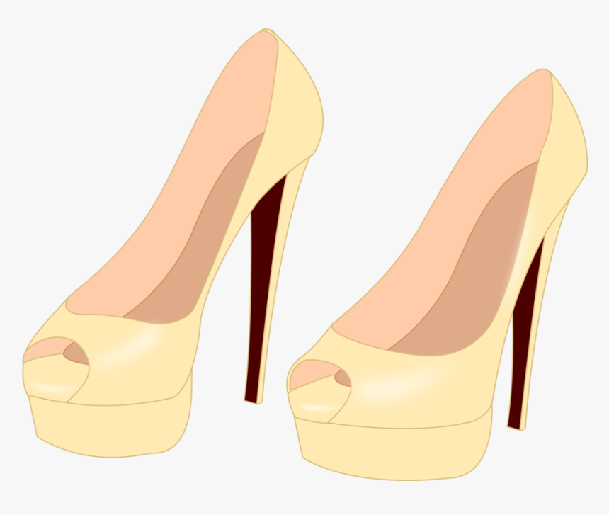 Peach,leg,high Heeled Footwear - Basic Pump, HD Png Download, Free Download
