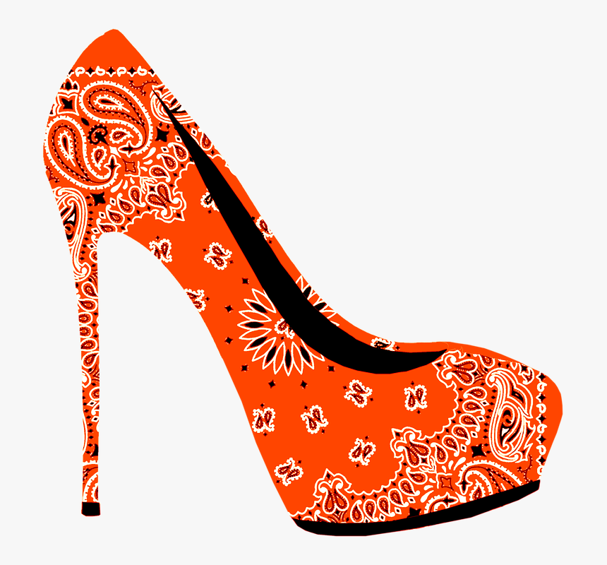 High, Heel, Stiletto, Shoe, Fashion, Style, Paisley - Stilettoo Png, Transparent Png, Free Download