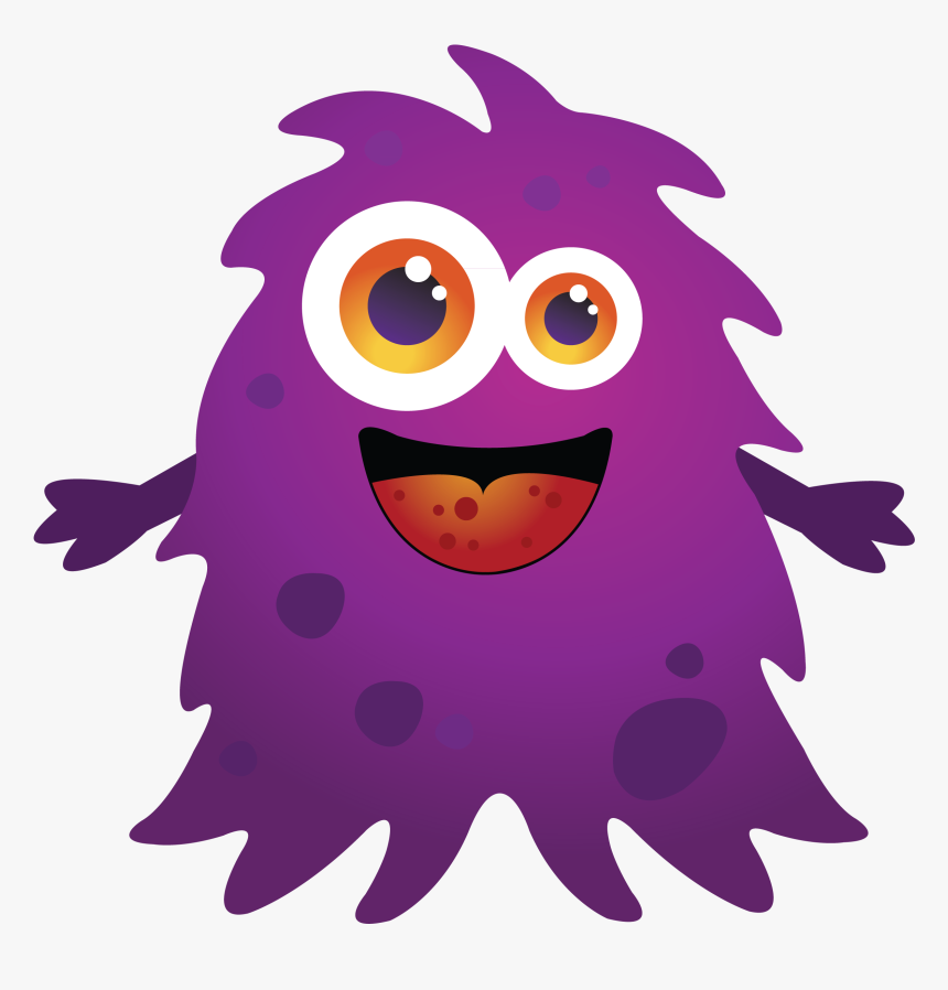 Purple Cartoon Monster Images Kid Png Image Clipart - Purple Monster Clipart, Transparent Png, Free Download