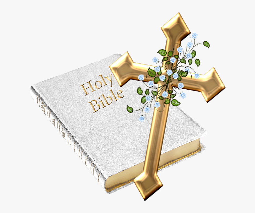 Images Of Christian Cross And Bible - Holy Bible And Cross Png, Transparent Png, Free Download