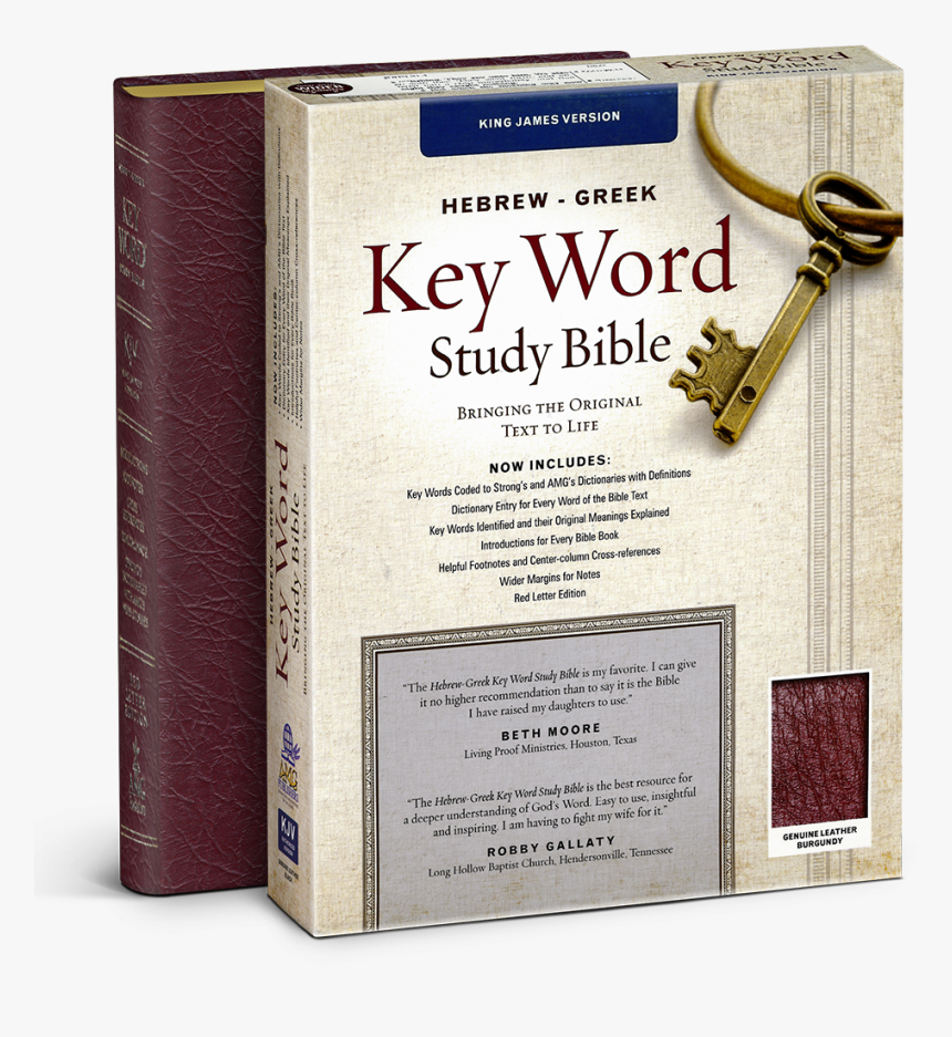 Hebrew Greek Keyword Study Bible , Png Download - Hebrew Greek Key Word Study Bible, Transparent Png, Free Download