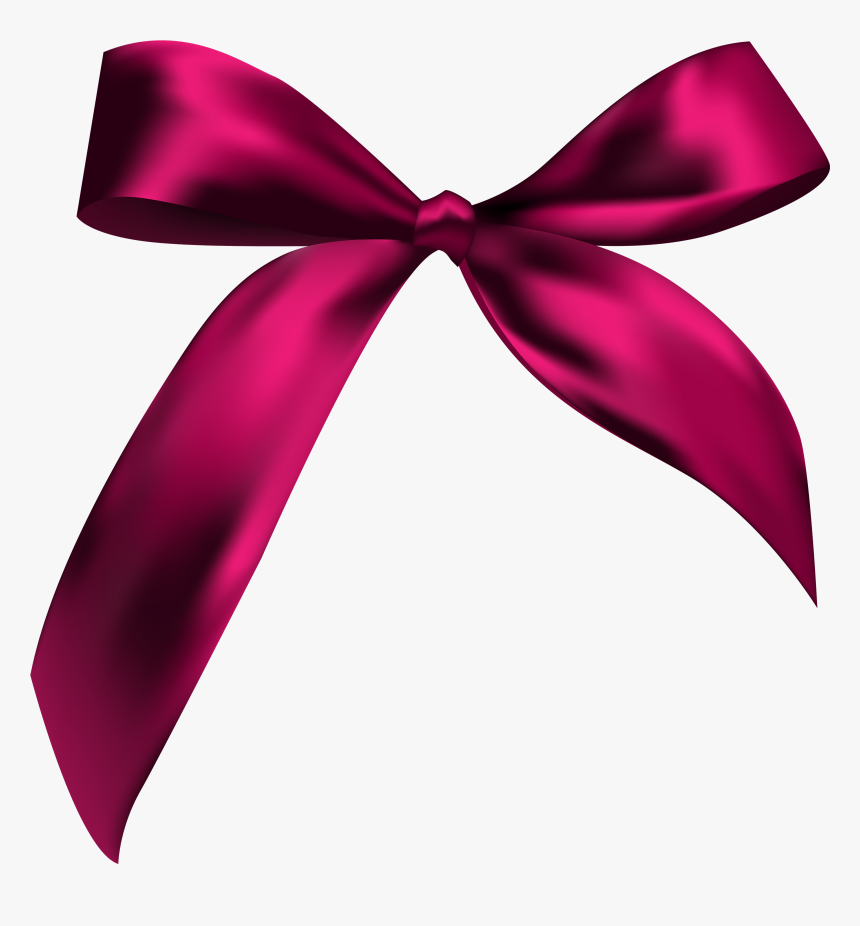 Transparent Bow Clip Art - Pink Ribbon Gift Png, Png Download, Free Download