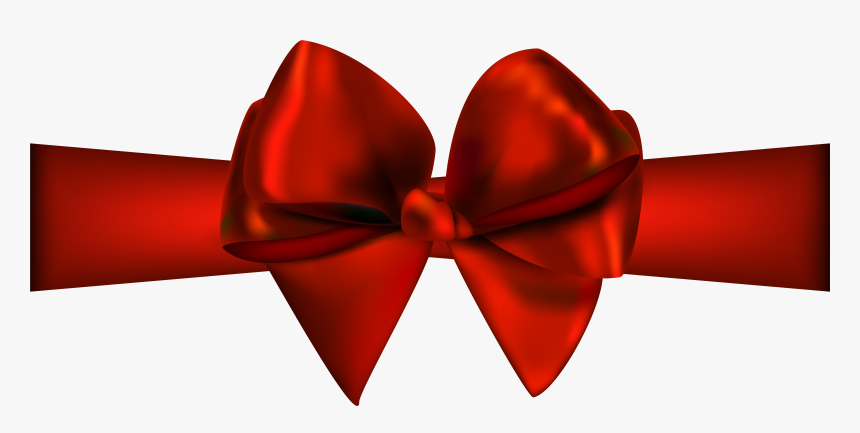 Red Ribbon With Bow Png Clip Art - Red Ribbon Transparent Background, Png Download, Free Download