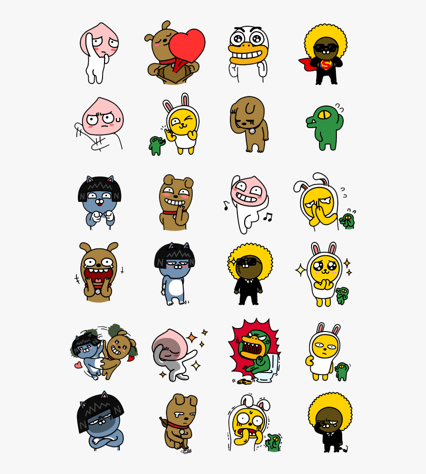 Kakao Friends Emoticon, HD Png Download, Free Download