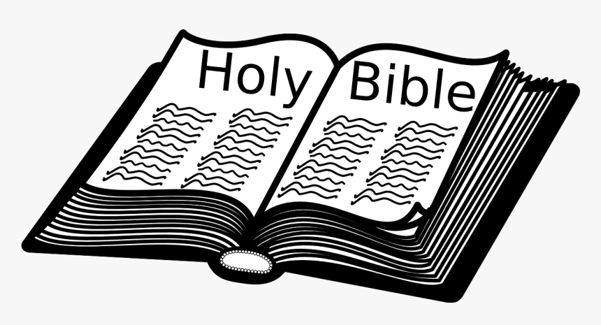 Bible Clipart Black And White, HD Png Download, Free Download