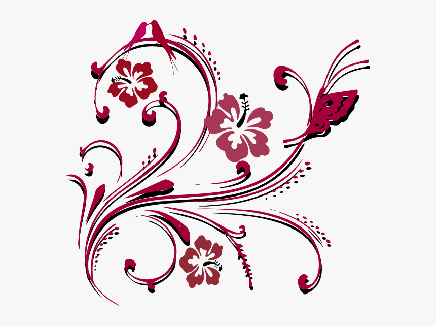 Butterfly Scroll Svg Clip Arts, HD Png Download, Free Download