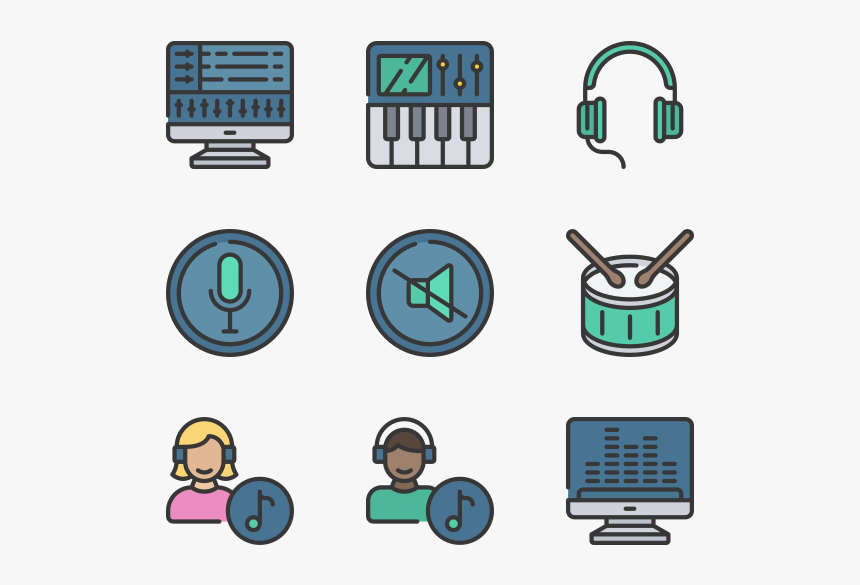 Music Production - Music Production Icon, HD Png Download, Free Download