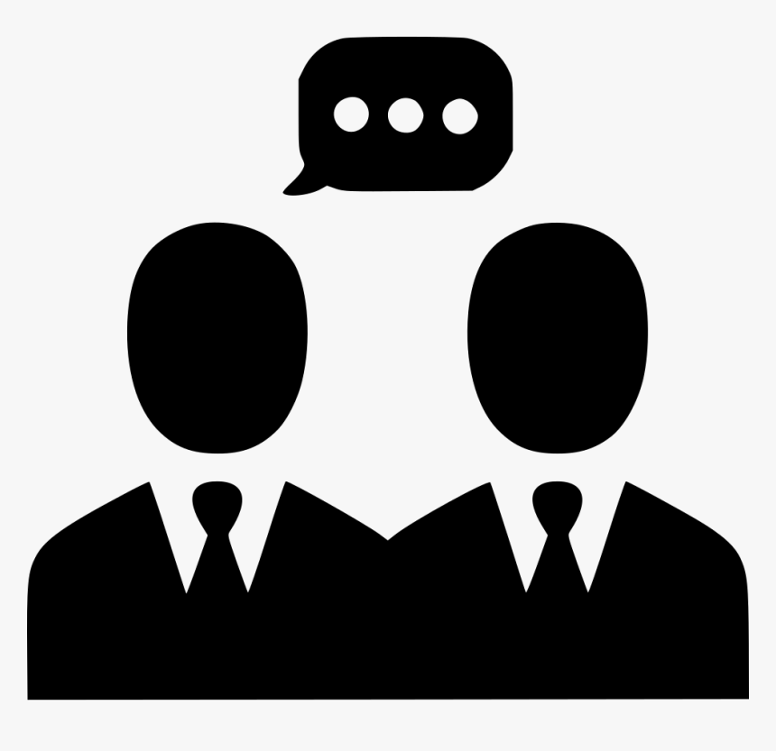 Men Users Group Team People Negotiation Chat Comunication - Face To Face Communication Icon, HD Png Download, Free Download