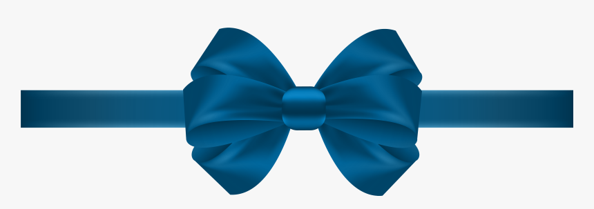 Blue Gift Bow Png Download - Red Ribbon Bow Transparency, Transparent Png, Free Download