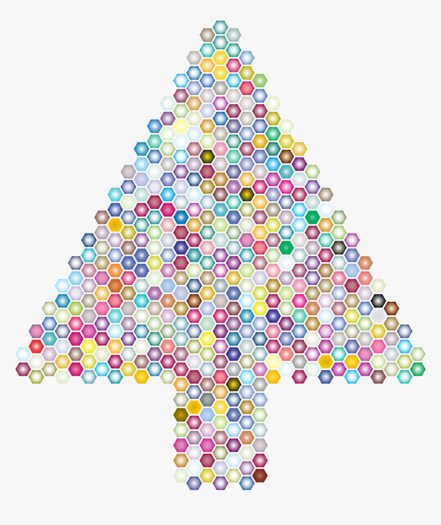 This Free Icons Png Design Of Prismatic Hexagonal Abstract - Christmas Tree, Transparent Png, Free Download