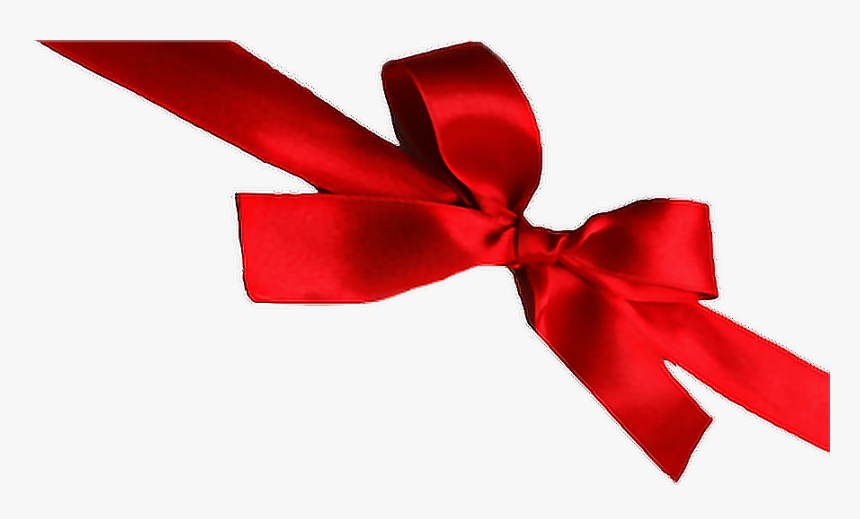 #bow#ribbon#red#gift - Satin, HD Png Download, Free Download