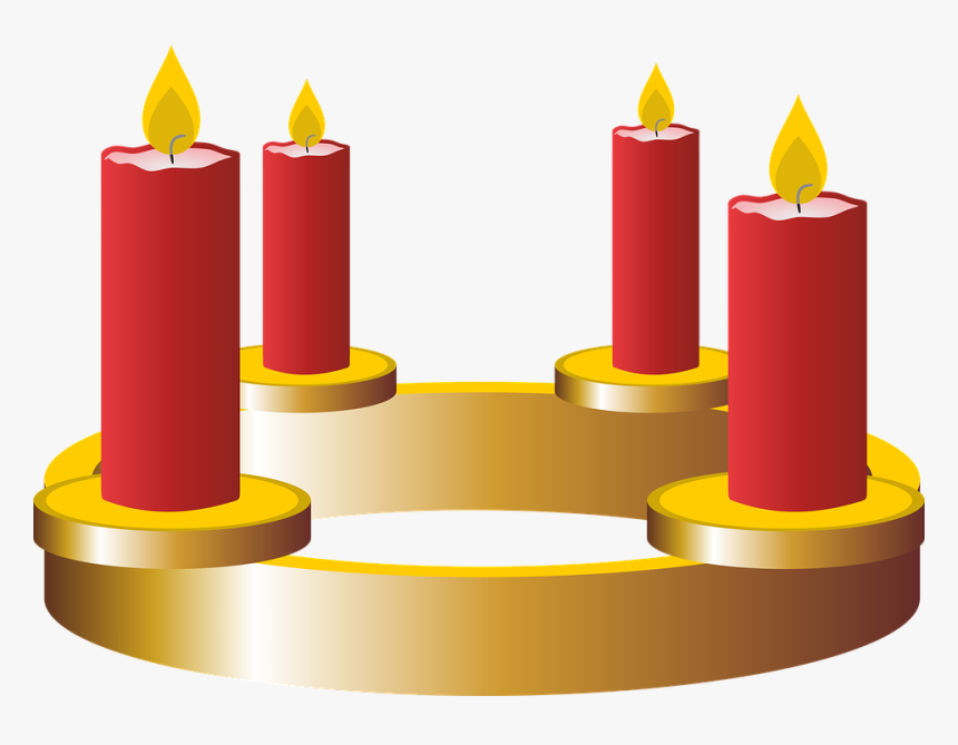 Fourth Advent Advent Advent Wreath Candles - Candle Clipart Advent First, HD Png Download, Free Download