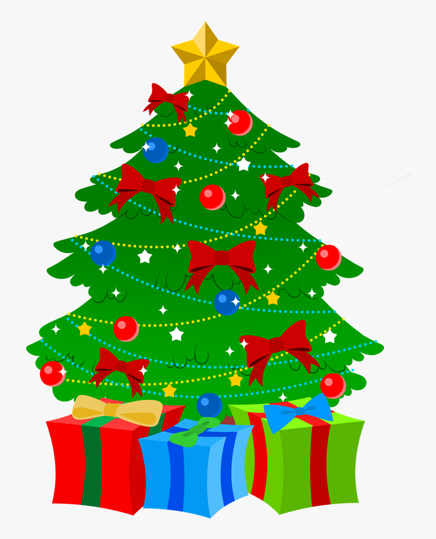 Christmas Tree Presents Clip Art, HD Png Download, Free Download