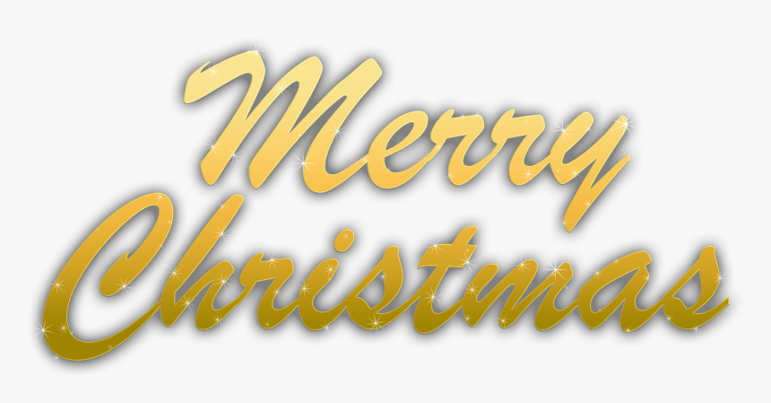 Pic Merry Christmas Png - Gold Merry Christmas Png, Transparent Png, Free Download