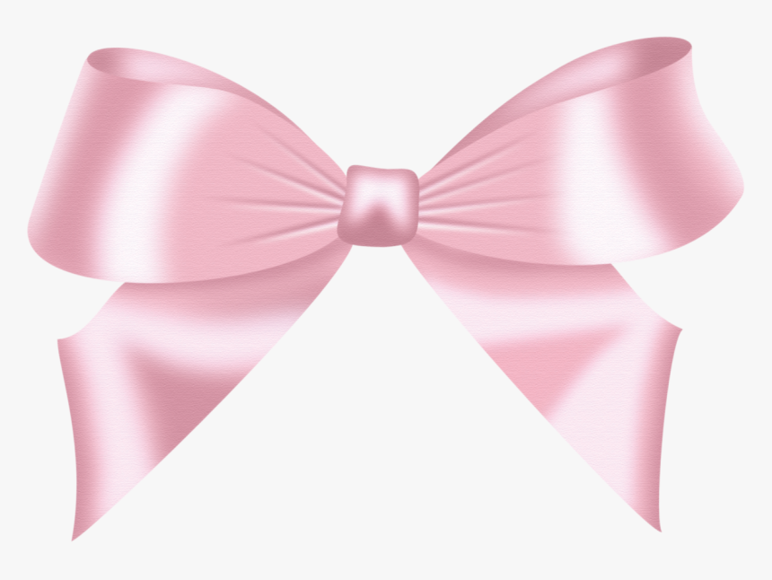 Background Pink Bow Clip Art Red Bow Clip Art Red Bow - Light Pink Bow Transparent, HD Png Download, Free Download