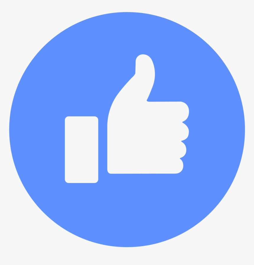 Facebook Like Clip Art - Facebook Messenger Round Icon, HD Png Download, Free Download