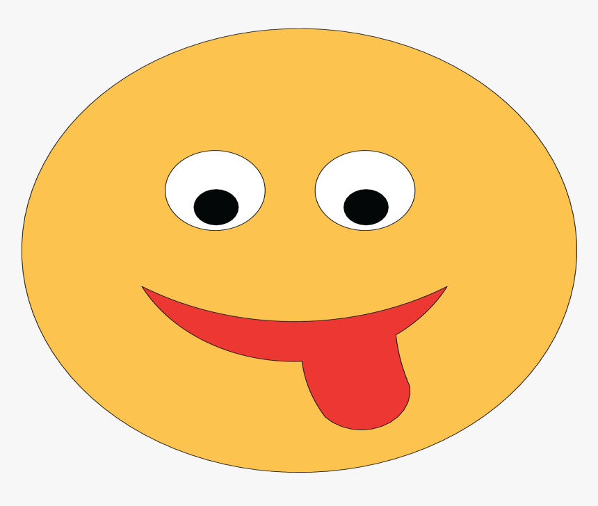 Emoji Tongue, 100 Cm - Smiley, HD Png Download, Free Download