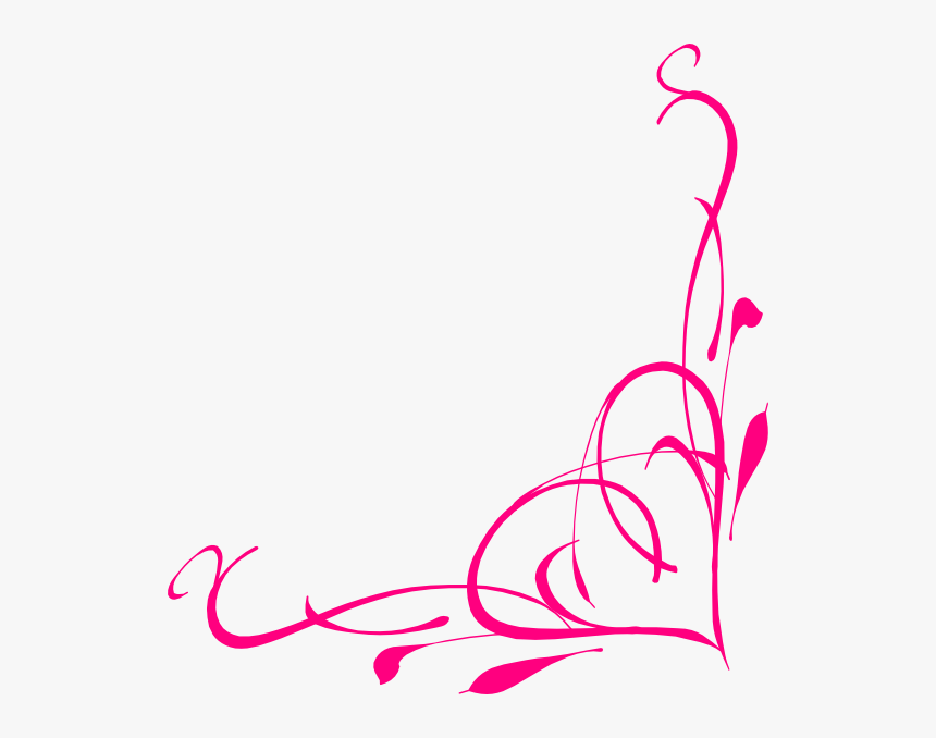 Transparent Swirl Png Free - Pink Bridal Shower Borders, Png Download, Free Download