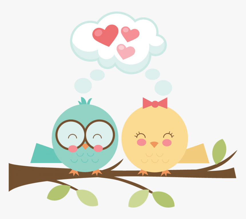 Cute Winter Bird Clipart - Cute Love Bird Clipart, HD Png Download, Free Download