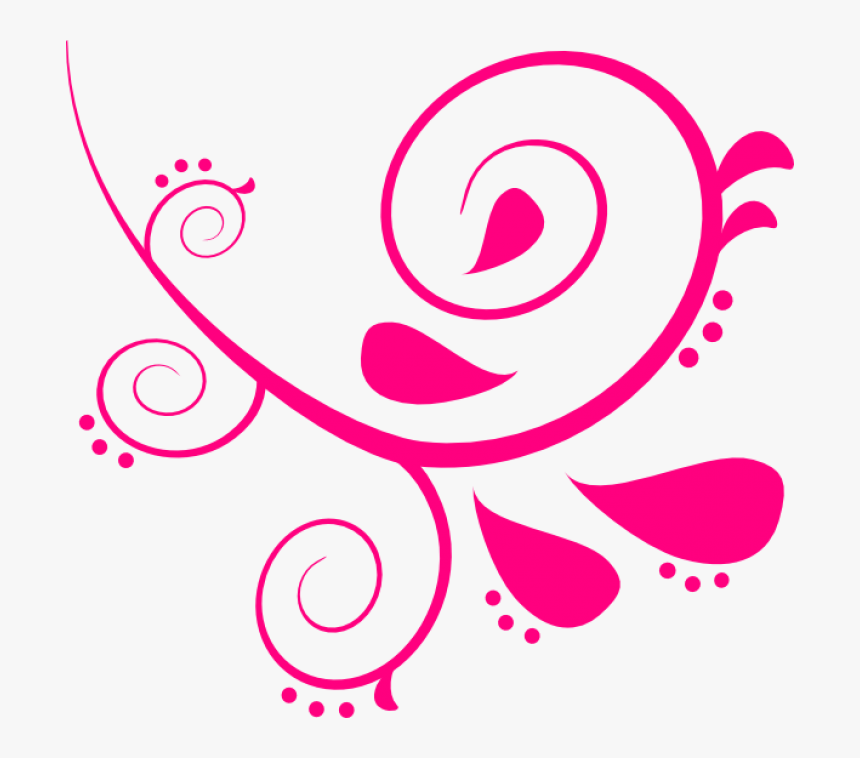 Transparent Swirl Png Free - Floral Swirl Vector Png, Png Download, Free Download