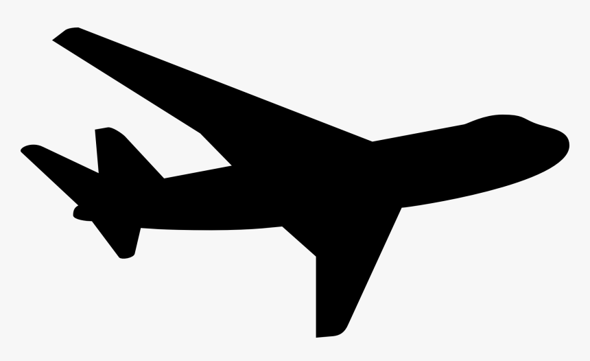 Airplane Silhouette Aircraft Clip Art - Airplane Silhouette Png, Transparent Png, Free Download